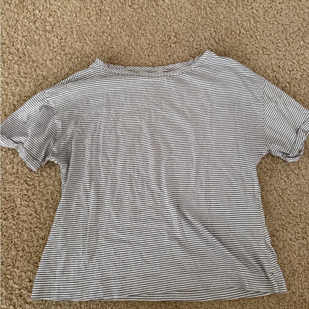 MOTHER Gray Boxy Short Sleeve T-Shirt